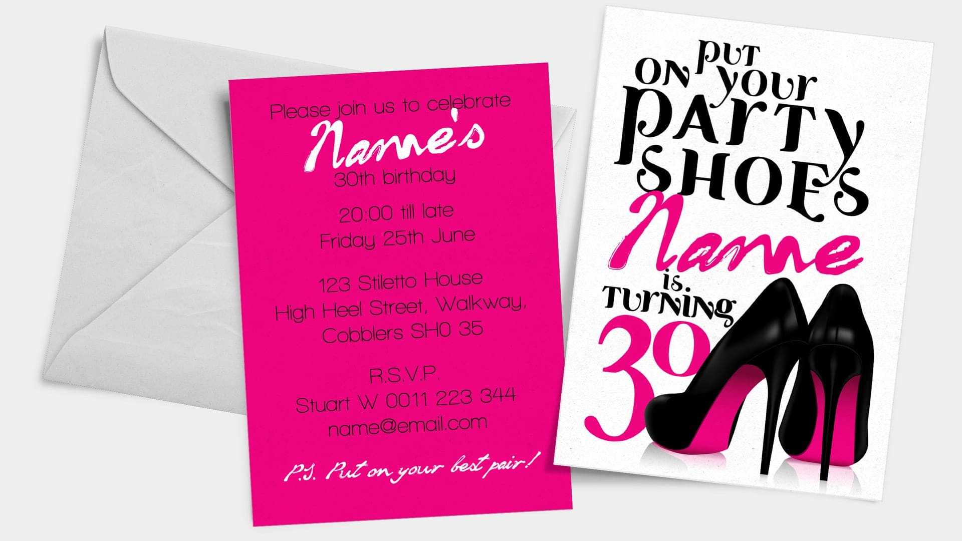 Neil Readhead | Party Delights - Personalised Invitations 002