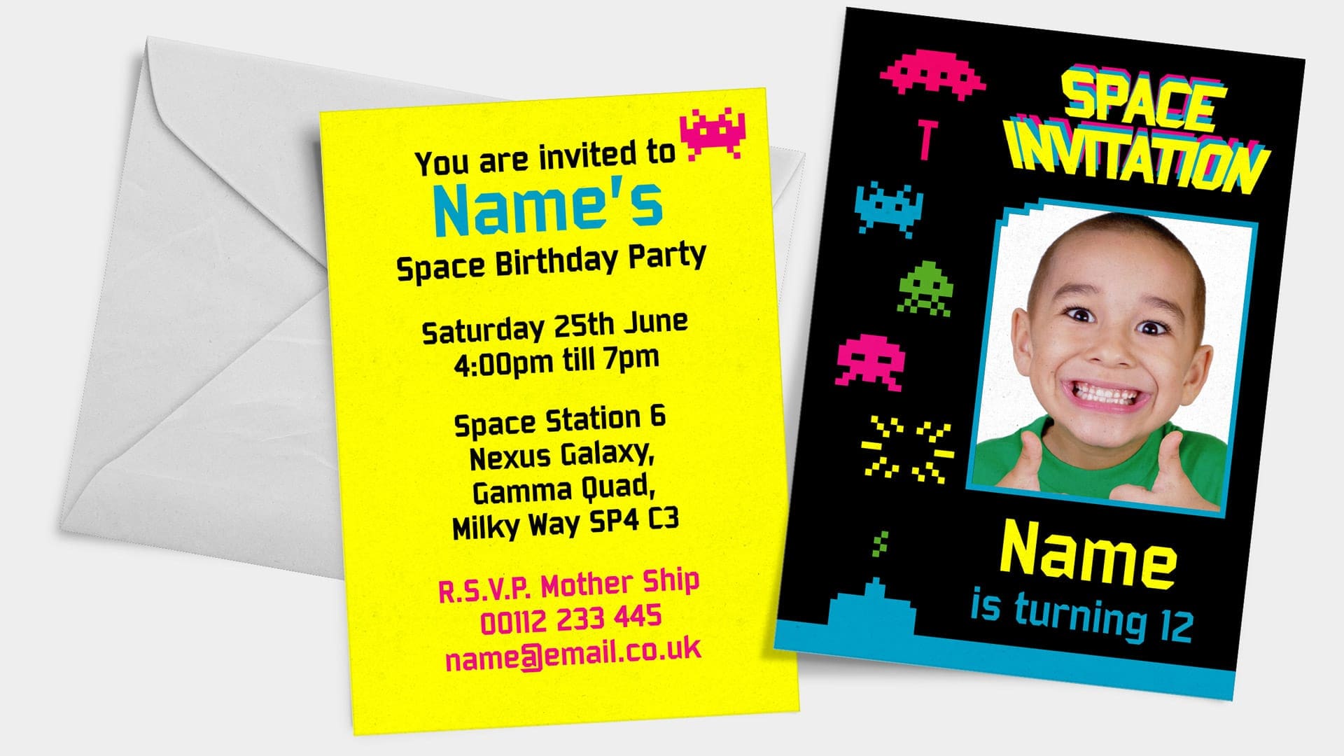 Neil Readhead Party Delights - Personalised Invitations 004
