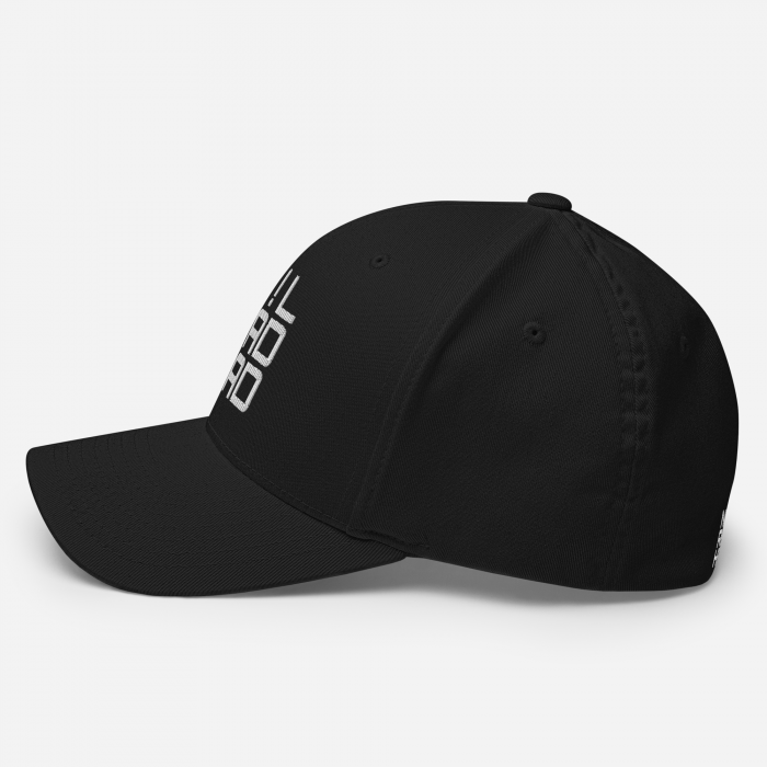 NRD - Fitted Cap - Black - Left Side