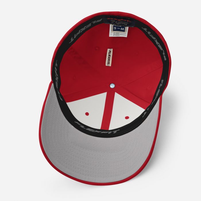 NRD - Fitted Cap - Red - Inside