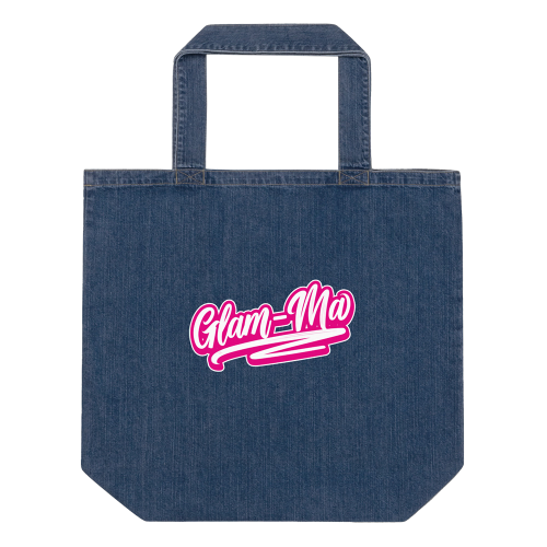 Glam-Ma Organic denim tote bag - Front Transparent