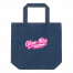 Glam-Ma Organic denim tote bag - Front Transparent