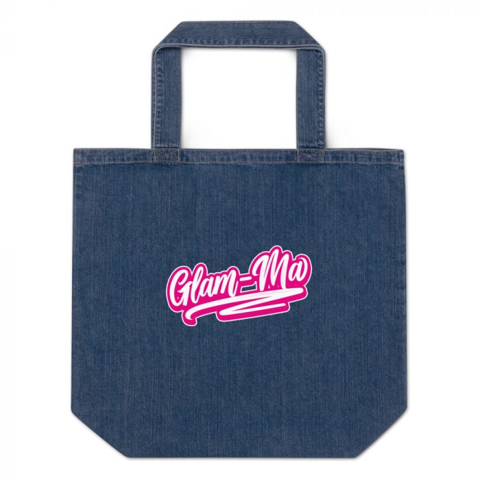 Glam-Ma Organic denim tote bag - Front