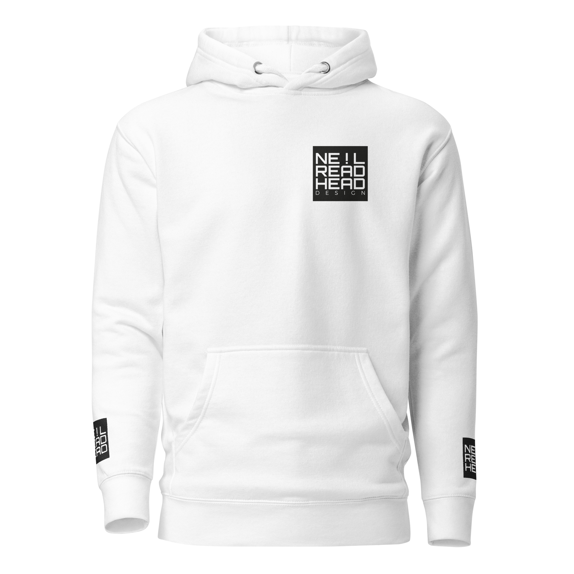 NRD – Unisex Hoodie – White - Front