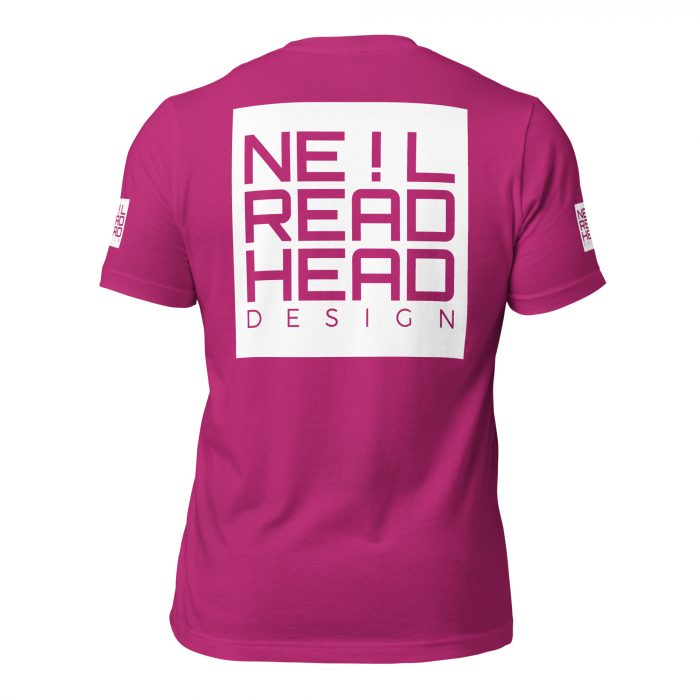 Neil Readhead Design - Unisex t-shirt - Berry - Back