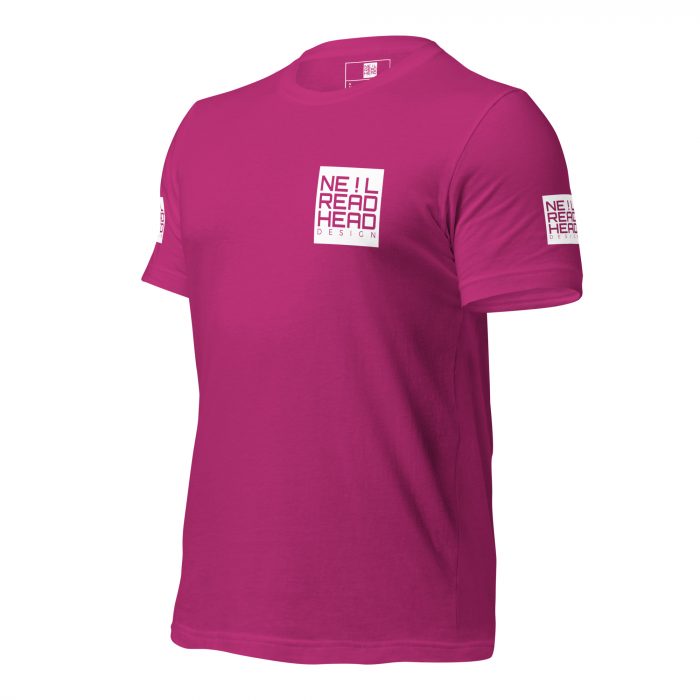 Neil Readhead Design - Unisex t-shirt - Berry - Left