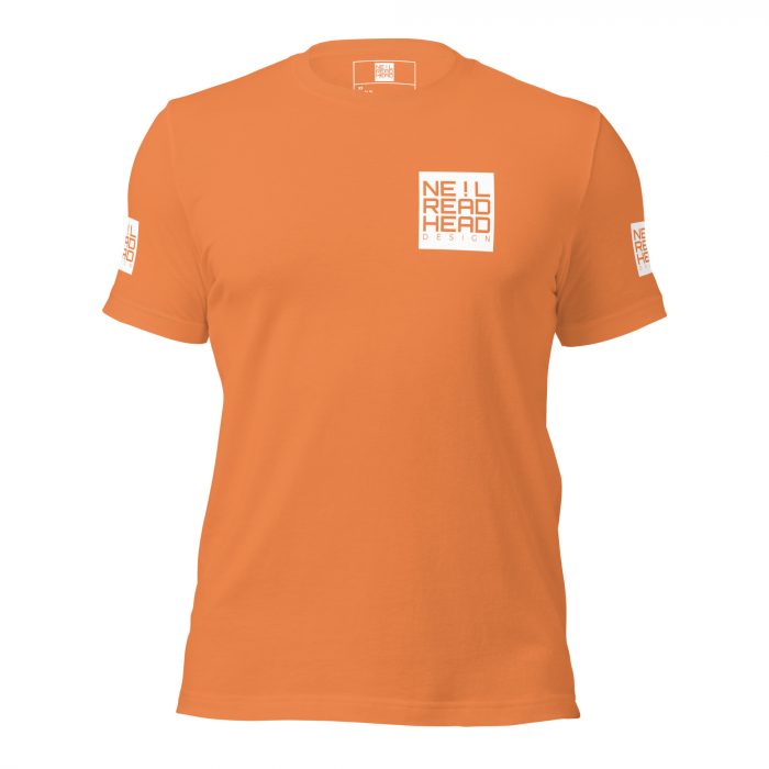 Neil Readhead Design - Unisex t-shirt - Burnt Orange - Front