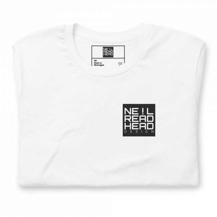 Neil Readhead Design - Unisex t-shirt - White - Folded