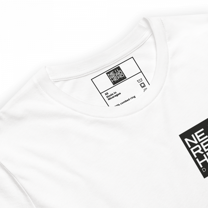 Neil Readhead Design - Unisex t-shirt - White - Lable