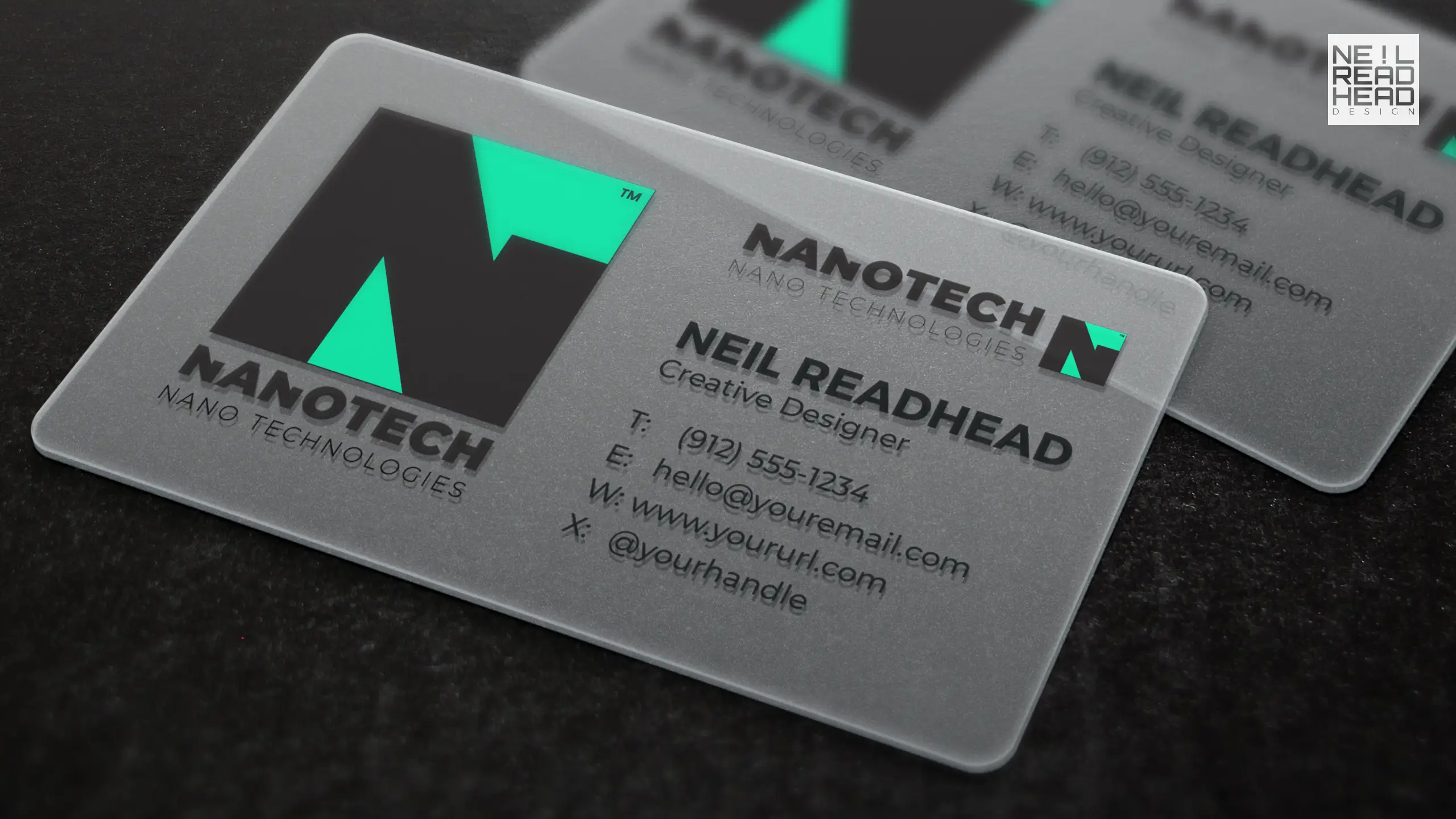 NanoTech business cards Type by Neil Readhead